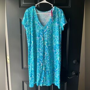 NWT Lilly Pulitzer Etta V Neck Dress, Women’s size L